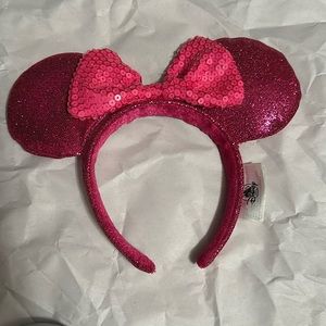 Pink glitter ears